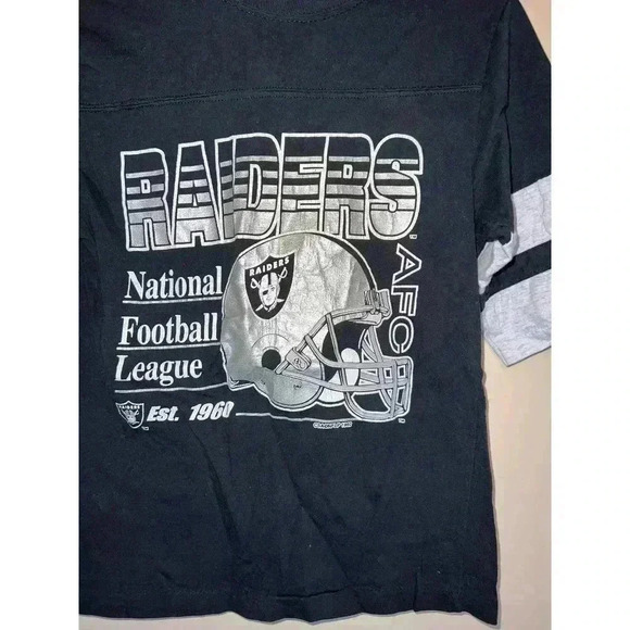 VINTAGE KIDS XL RAIDERS TEE - Picture 3 of 13